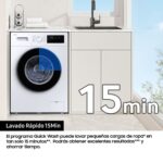 Lavadora carga frontal - Samsung WW80FG3M05AWEC, 8 kg, 1400 rpm, 12 programas, Motor Digital Inverter, Clase A, Blanco - Imagen 5