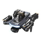 Drone - BYTELIKE Drone Big Brushless RC Avión inteligente para evitar obstáculos Quadcopter plegable, 20 min, gris