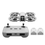Dron - DJI Neo Fly More Combo, 3 baterías, Control remoto DJI RC-N3, 12 megapixel, Autonomía 18min, Seguimiento de objetivos por IA, Vídeo 4K, Blanco