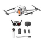 Dron - Insta360 Antigravity A1, 24 min Autonomía, Captura 8K 360º, WiFi y Bluetooth, Standard Bundle, Blanco