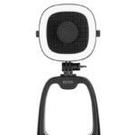 Webcam con micrófono - BY-CM6B 4K Ultra HD 25fps Anillo de Luz Angulo Amplio Micrófono Cardioide Control Ganancia BOYA, Negro