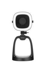 Webcam con micrófono - BY-CM6B 4K Ultra HD 25fps Anillo de Luz Angulo Amplio Micrófono Cardioide Control Ganancia BOYA, Negro