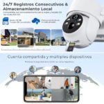 Cámara de vigilancia IP - JORTAN TECH JT-8699T, HD, Función de visión nocturna, Blanco - Imagen 4