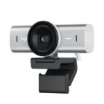 Webcam - Logitech MX Brio, Ultra HD 4K, Corrección de iluminación automática, Autoencuadre, Micrófonos/reducción de ruido, Tapa de privacidad, Gris