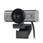Webcam - Logitech MX Brio, Ultra HD 4K, Corrección de iluminación automática, Autoencuadre, Micrófonos/reducción de ruido, Tapa de privacidad, Negro