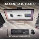 Webcam - Logitech MX Brio, Ultra HD 4K, Corrección de iluminación automática, Autoencuadre, Micrófonos/reducción de ruido, Tapa de privacidad, Negro - Imagen 9