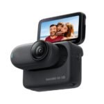 Cámara deportiva - Insta360 GO 3S, 4K, 140 min Autonomía, 140 min Autonomía, Pantalla táctil abatible 2.2", 128GB, Negro Medianoche