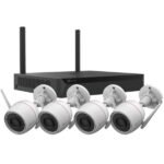 Cámara de vigilancia IP - Ezviz X5S+H3C, DCI 2K, 4 MP, WiFi, Función de visión nocturna, CMOS de escaneo progresivo de 1/2,7”, Blanco