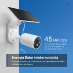 Cámara de Vigilancia IP - TP-Link Tapo C425 Kit, Cámara Seguridad WiFi con Batería y Panel Solar, Detección IA Gratuita, 2K QHD, Visión Nocturna Color - Imagen 3
