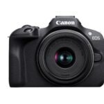 Cámara EVIL - Canon EOS R100 + Objetivo RF-S 18-45mm + SD, 24.1 megapíxel, 7.5 cm, Wi-Fi, Negro