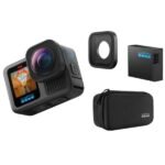 Cámara deportiva - GoPro Hero13 Ultra Wide Edition, Sensor de 27 MP, Micrófono, Pantalla LCD frontal con Vista Previa, Sensor CMOS de 1/1,9", Negro