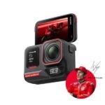 Cámara deportiva - Insta360 Ace Pro 2 Marc Márquez Bundle, HDR Activo en 4K a 60 fps, 180 minutos Autonomía, Sensor 8K de 1/1,3", Negro/Rojo