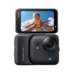 Cámara deportiva - Insta360 GO Ultra, 4K, 70 min Autonomía, Sensor de 1/1,28'', Chip de IA de 5 nm, Midnight Black