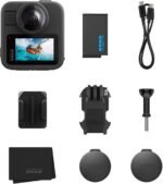 Cámara deportiva - GoPro MAX2, Vídeos 8K 360°, Fotografías 29 MP, Sumergible hasta 5m, Micrófono, Wi-Fi, Negro - Imagen 8