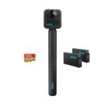 Cámara deportiva - GoPro MAX2 + Accessories Bundle, Vídeo en 8K 360°, 29 MP, Negro