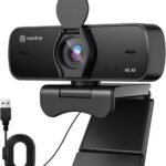 Cámara web - Cam-4K DualMic MANIKE, Negro