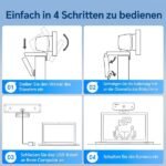 Cámara web - Cam-4K DualMic MANIKE, Negro - Imagen 7