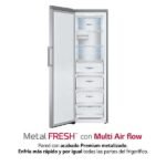 Congelador vertical - LG GFM61MBCSF, No Frost, 186 cm, 324 l, MetalFRESH™, Inverter Linear Compressor™, Inox texturizado antihuellas - Imagen 6