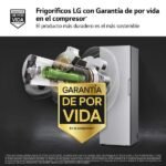 Congelador vertical - LG GFM61MBCSF, No Frost, 186 cm, 324 l, MetalFRESH™, Inverter Linear Compressor™, Inox texturizado antihuellas - Imagen 7