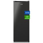 Congelador vertical - CHIQ CSD208D4E, 177 l, 144,00 cm, Color Metalico Cepillado Oscuro