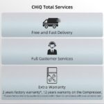 Congelador vertical - CHIQ CSD208D4E, 177 l, 144,00 cm, Color Metalico Cepillado Oscuro - Imagen 2