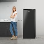 Congelador vertical - CHIQ CSD208D4E, 177 l, 144,00 cm, Color Metalico Cepillado Oscuro - Imagen 9