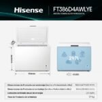 Congelador horizontal - Hisense FT386D4AWLYE, 84.7 cm, 297 l, Función Dual, Bordes suaves, Blanco - Imagen 3