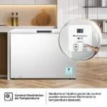 Congelador horizontal - Hisense FT386D4AWLYE, 84.7 cm, 297 l, Función Dual, Bordes suaves, Blanco - Imagen 8