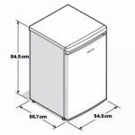 Congelador vertical - Infiniton CV-88L8XEH, 85 l, Alto 84.5 cm, Libre instalación, Cíclico, Inox - Imagen 2