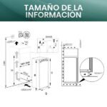 Congelador integrable - Hisense FT3B213SAWE, 235 L, 177.2 cm, No Frost, Inverter Integrable - Imagen 2