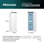 Congelador integrable - Hisense FT3B213SAWE, 235 L, 177.2 cm, No Frost, Inverter Integrable - Imagen 3
