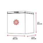 Congelador horizontal - Candy CHAE 1452E, 137L, 84.5 cm Altura, 4 Estrellas, Cíclico, Blanco - Imagen 2