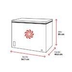 Congelador horizontal - Midea MDRC154FZE01, 99L, 85 cm Alto, Inverter, Temperatura Regulable, Fast Freezing, Blanco - Imagen 2