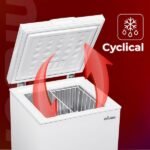 Congelador horizontal - NILSON NCH1001EDC, 98 l, 85 cm, Blanco - Imagen 6