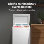 Congelador horizontal - CECOTEC Bolero CoolMarket Chest 99P White E, 85,3 cm, Multicolor - Imagen 6