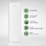 Congelador vertical - SVAN SCV145500ENF, 161 l, 60 cm, Blanco - Imagen 7