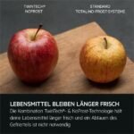 Frigorífico combi - AEG ORC7P361CX, No Frost, Altura 2020 mm, Capacidad 362 l, Acero Bruñido - Imagen 9