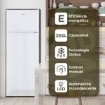 Frigorífico dos puertas - SVAN SF145501E, Cíclico, Altura 1430 mm, Capacidad 206 l, Blanco - Imagen 4