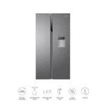 Frigorífico americano - Haier SBS 90 Series 3 HSR3918EWPG, No Frost, 177 cm, 521 l, Motor Inverter, Dispensador de agua, Inox - Imagen 3