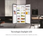 Frigorífico americano - Haier SBS 90 Series 3 HSR3918EWPG, No Frost, 177 cm, 521 l, Motor Inverter, Dispensador de agua, Inox - Imagen 7