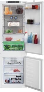 Frigorífico combi integrable - Beko BCNA275E4SN, No Frost, 177.50 cm, 254 l, Sin panelar