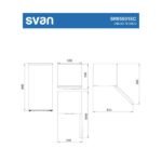Nevera pequeña - SVAN SR85501EC, Altura 840 mm, Capacidad 102 l, Blanco - Imagen 7