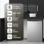 Nevera pequeña - SVAN SVASR855500ECX, Cíclico, Altura 845 mm, Capacidad 120 l, Inox - Imagen 3