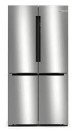 Frigorífico americano - Bosch KFN96VPEA, No Frost, 183 cm, 605 l, Sistema MultiAir Flow, Capacidad XXL ancho especial 90 cm, Acero Inox