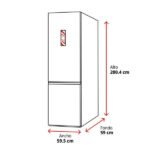 Frigorífico combi - Hisense RB440N4BWE, No Frost, 200.4 cm, 336 l, Multi-air flow, Control táctil, Blanco - Imagen 2