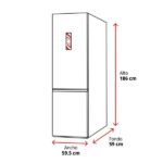 Frigorífico combi - Hisense RB390N4DWD, No Frost, 186 cm, 304 l, Multi Air Flow, Blanco - Imagen 2