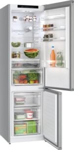 Frigorífico combi - BOSCH Serie 4 KGN392LAG, No Frost, Dinámico (con ventilador), Altura 2030 mm, Capacidad 363 l, Metálico - Imagen 3