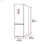Frigorífico combi - Samsung SMART AI RB34C600CWW/EF, No Frost, 185.3 cm, 344l, All Around Cooling, WiFi, Blanco - Imagen 2