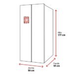 Frigorífico americano - ok. ODD 131 E NF W, No frost, 177 cm, 442 l, Control táctil, Blanco - Imagen 2