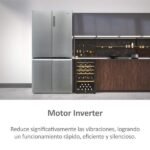 Frigorífico americano- Haier Cube 90 Series 5 HCR5919ENMM, No Frost, 190.5 cm, 643 l, Motor Inverter, Antibacterias, Inox - Imagen 12